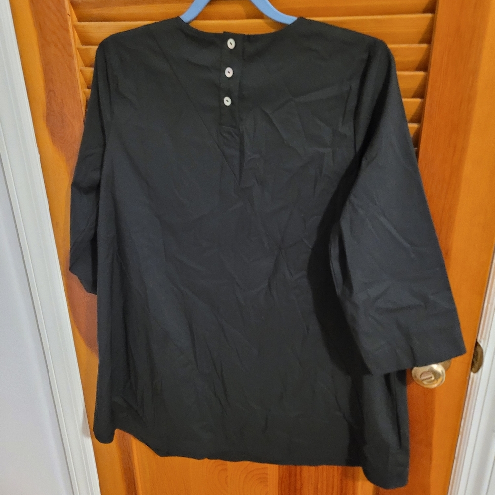 J Jill Button Back cotton tunic